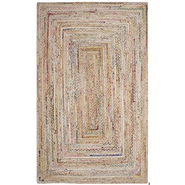 Safavieh Cape Cod Hand Woven Round Area Rug, Beige and Multi Color - 3 x 3 ft. CAP202B-3R - main